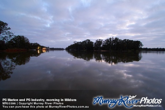 PS Marion and PS Industry, morning in Mildura