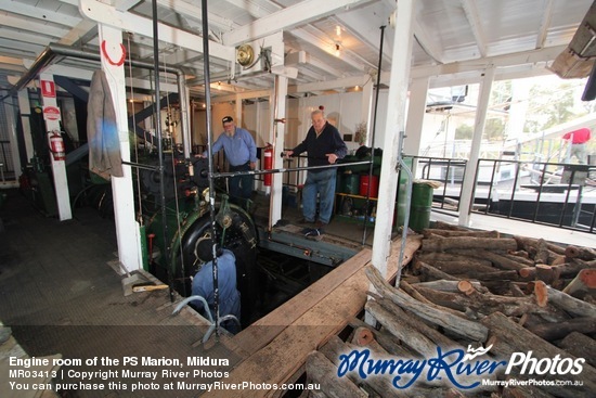 Engine room of the PS Marion, Mildura