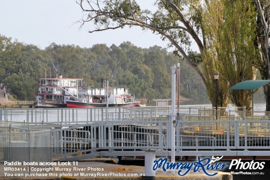 Paddle boats across Lock 11