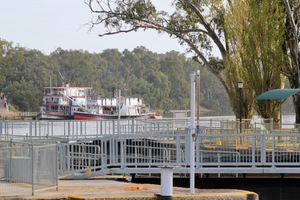 Paddle boats across Lock 11