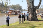 Crowd watching Akuna Amphibious, Mildura