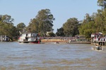 PS Industry crusing past Mildura crowd and wharf