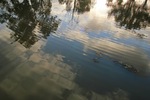 Reflections in water on lagoon at Big Bend