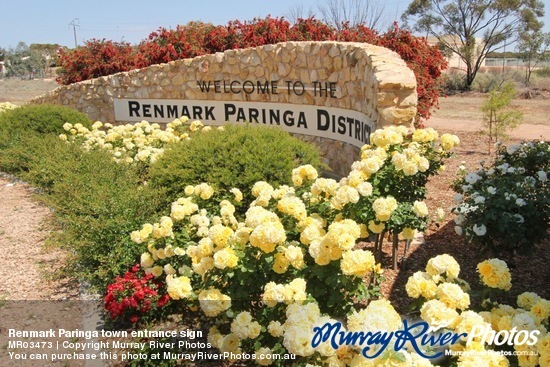 Renmark Paringa town entrance sign
