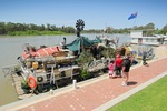 Frank Turton the Chook Man houseboat in Renmark