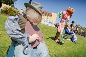 Scarecrow competition from local primary schools in Renmark