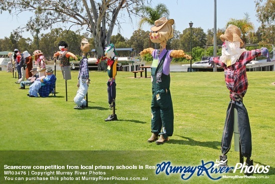 Scarecrow competition from local primary schools in Renmark