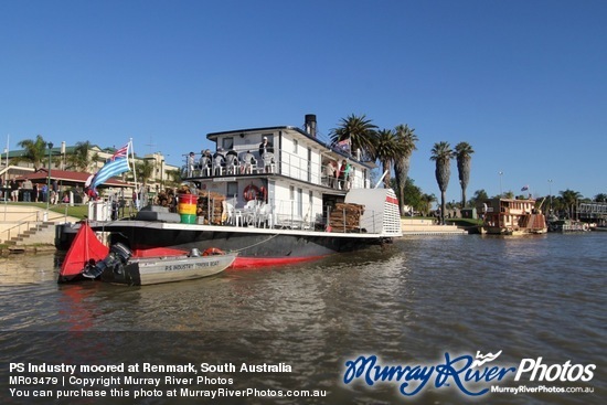 PS Industry moored at Renmark, South Australia