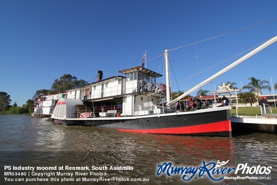 PS Industry moored at Renmark, South Australia