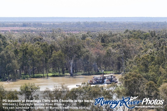 PS Industry at Headings Cliffs with Chowilla in the background