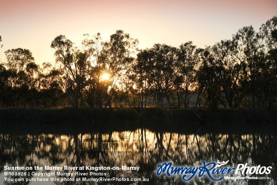 Sunrise on the Murray River at Kingston-on-Murray