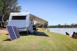 Caravanning at Moorook, Riverland