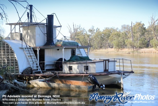 PS Adelaide moored at Buronga, NSW