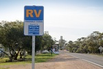 RV sign at Karoonda, South Australia