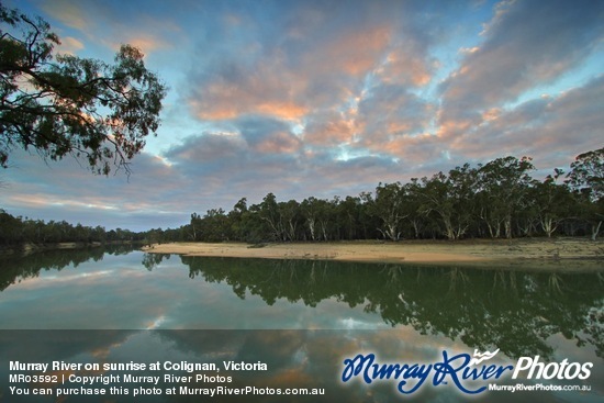Murray River on sunrise at Colignan, Victoria