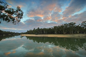 Murray River on sunrise at Colignan, Victoria