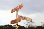 Road sign to Bowhill, Karoonda and Wynarka