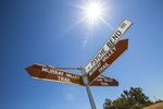 Murray Valley Trail signs, Psyche Bend, Mildura