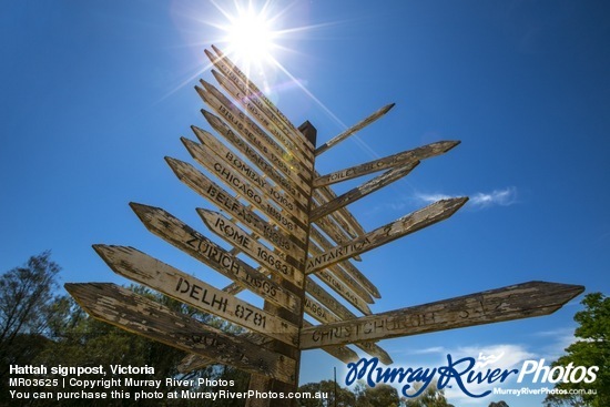 Hattah signpost, Victoria