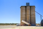 Underbool wheat silos, Victoria