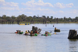 Aquatic fun on Lake Bonney, Barmera, South Australia