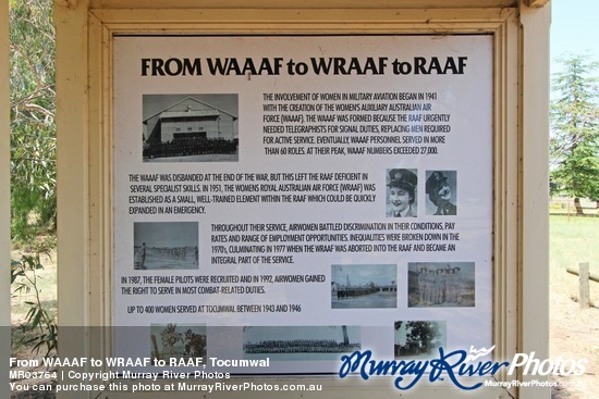 From WAAAF to WRAAF to RAAF, Tocumwal