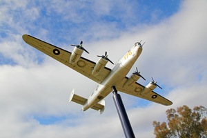 Replica B-24 Bomber from WWII at Tocumwal Golf Club, NSW