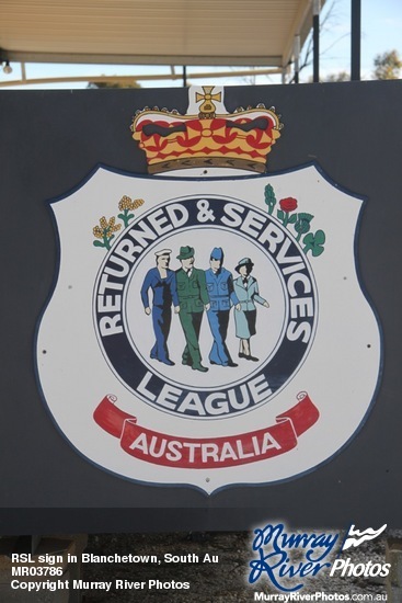 RSL sign in Blanchetown, South Australia