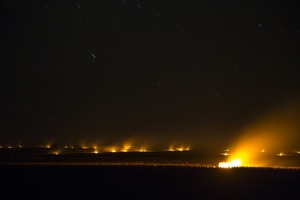 Fires in the Millewa near Mildura, Victoria