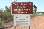 Villers Bretonneux town sign, Robinvale