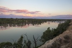 Sunset over the Murray River at Blanchetown, South Australia