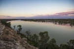 Sunset over the Murray River at Blanchetown, South Australia