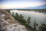 Sunset over the Murray River at Blanchetown, South Australia