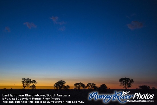 Last light near Blanchetown, South Australia