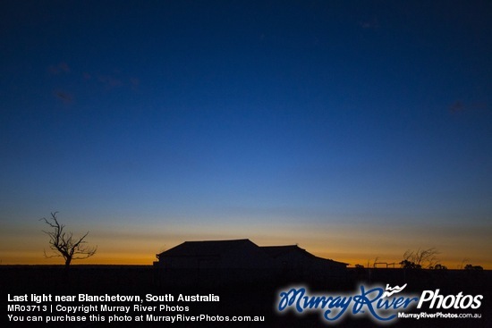 Last light near Blanchetown, South Australia