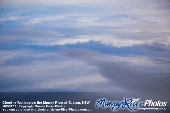 Cloud reflections on the Murray River at Euston, NSW