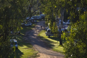 Morning at the Robinvale Caravan Park