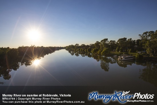 Murray River on sunrise at Robinvale, Victoria