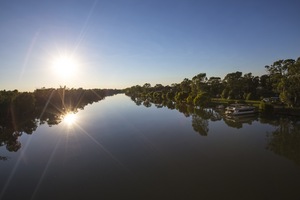 Murray River on sunrise at Robinvale, Victoria