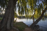 Last light in Robinvale on the Murray River, Victoria