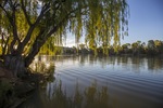 Last light in Robinvale on the Murray River, Victoria