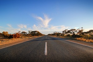 Mallee Highway near Lameroo, South Australia