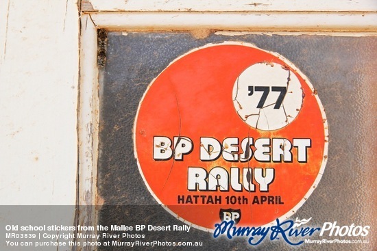 Old school stickers from the Mallee BP Desert Rally