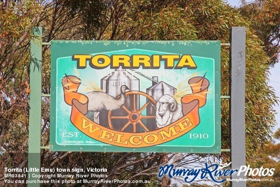 Torrita (Little Emu) town sign, Victoria