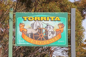 Torrita (Little Emu) town sign, Victoria