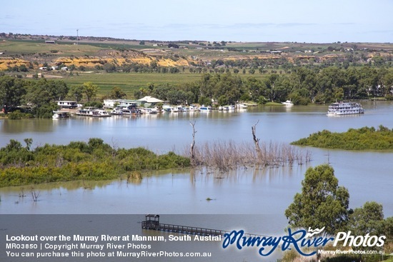 Lookout over the Murray River at Mannum, South Australia