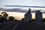 Wheat silos in the Mallee at Walpeup, Victoria
