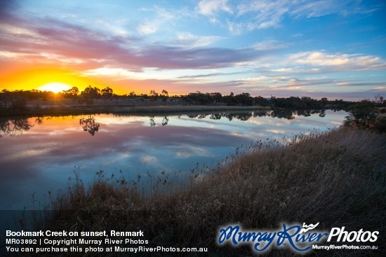 Bookmark Creek on sunset, Renmark