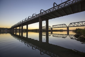 Murray Bridge on sunrise, South Australia