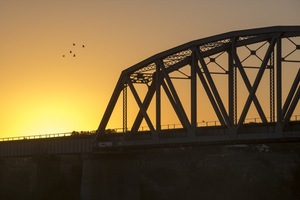 Murray Bridge on sunrise, South Australia